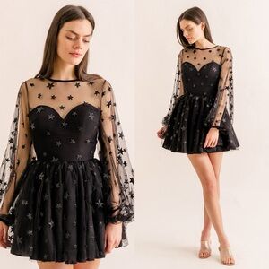 LIRIKA MATOSHI / Teuta Star Dress in Black